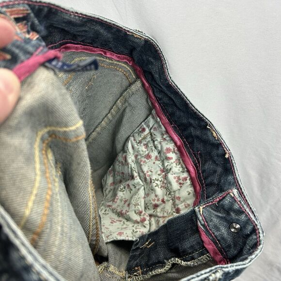 Jade Jeans Bootcut Juniors Size 7 Embroidered Logo 27 x 32 Cotton Spandex Blend - Picture 13 of 13